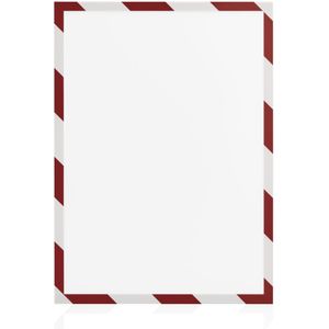 Magnetisch frame magnetofix SAFETY, A3, rood/wit, 5 stuks