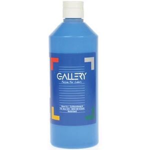 Gallery plakkaatverf, flacon van 500 ml, blauw