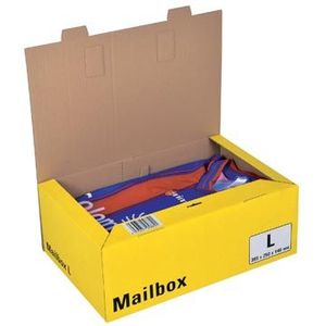 Colompac Mailbox Large, kan tot 5 formaten aannemen, geel