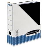 Tijdschriftcassette Bankers Box System A4 wit blauw [10x]