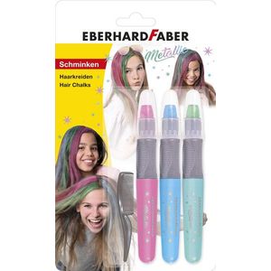 Eberhard Faber Haarkrijt - Metallic Kleuren 3 Stuks - EF-579205