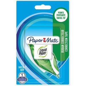 Paper Mate correctieroller Liquid Dryline Grip, groen, op blister