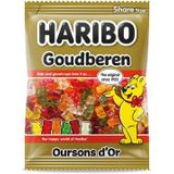 Haribo snoep goud beertjes, zak van 185 g