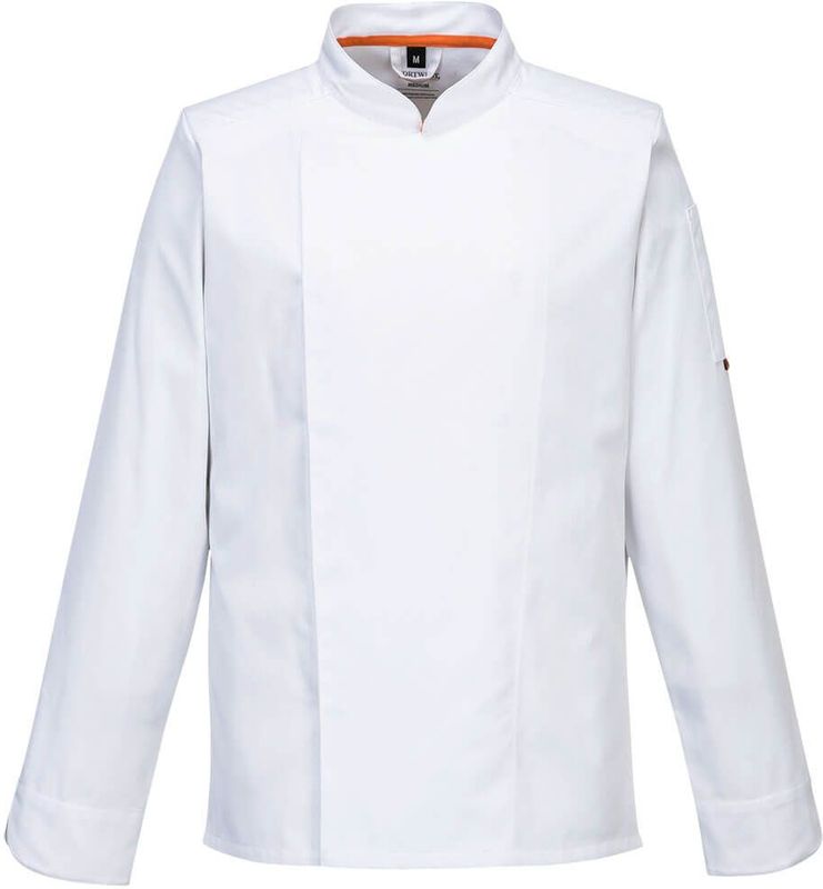 Stretch Mesh Air Pro jack met Lange Mouwen maat L, White