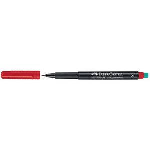 marker Faber Castell Multimark permanent S rood [10x]