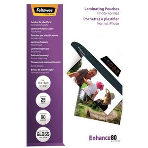 Fellowes 80 micron foto lamineerhoes glanzend - 10x15cm