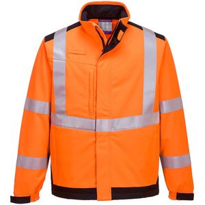 Portwest - Modaflame MV72 - Softshell Jack - Oranje/Marine