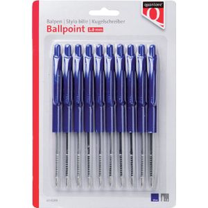 Balpen Quantore drukknop blauw