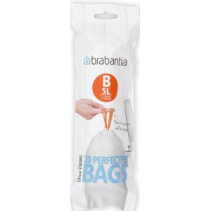 Afvalzak 5 liter met trekbandsluiting (B), Brabantia