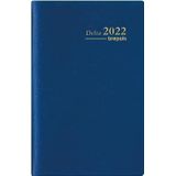 Brepols agenda Delta Seta 6-talig, blauw, 2022