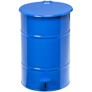 Staalverzinkte Vuilnisbak 30 Liter blauw