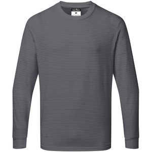 Anti-statisch ESD T-Shirt Lange Mouw maat 4XL, "Zoom Grey"