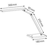 Bureaulamp Hansa led Slim zilvergrijs