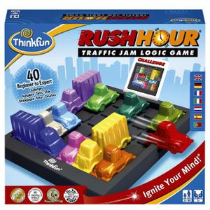 Thinkfun Rush Hour IQ Spel Ravensburger - Ontsnap met de rode wagen uit de verkeersopstopping!