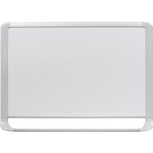 Bi-Office MasterVision emaille whiteboard met lichtgrijze kader ft 90 x 60 cm