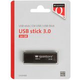 Quantore - USB-stick 3.0 - Zwart - 16GB - Gerecycled Plastic