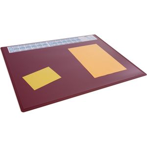 Schrijfonderlegger 650x500 mm met jaarkalender + transparent afdekvel PP