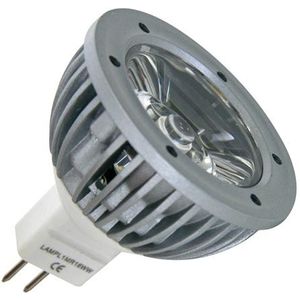 3W LED LAMP - KOUD WIT (6400K) 12VAC/DC - MR16