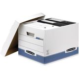 10x Archiefdoos Bankers Box System standaard wit blauw [10x]