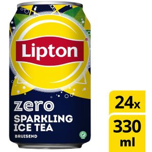 Frisdrank Lipton Ice Tea sparkling zero blik 330ml [24x]