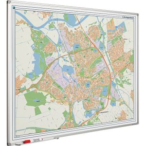 Landkaart bord Softline profiel 8mm, Den Bosch