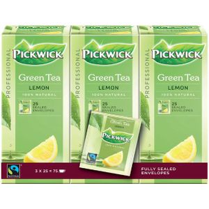 Thee Pickwick Fair Trade green lemon 25x1.5gr [3x]