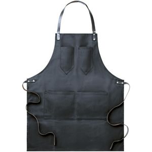 LEATHER APRON GREEN/COGNAC CLASSIC WHITLOFT | Jos ten Berg