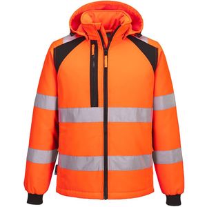 WX2 Hi-Vis gevoerd Softshell 2 (L) maat M, Orange/Black