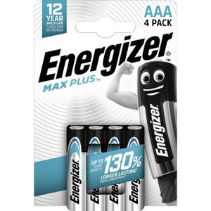 Energizer MAXPLUS AAA – 4 Pack Wegwerpbatterij Alkaline