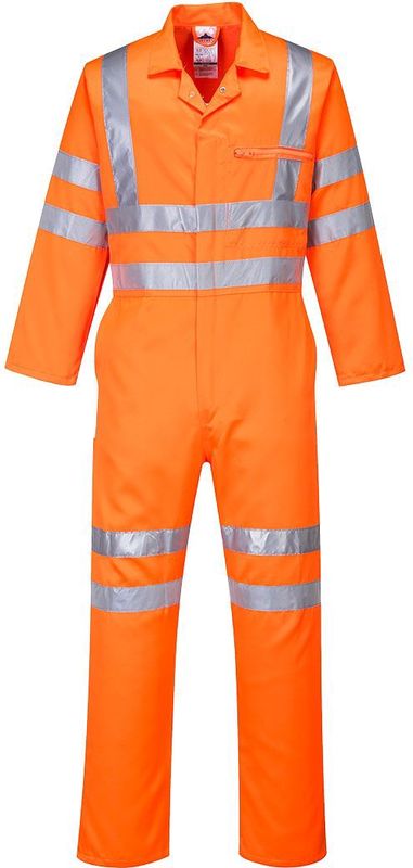 Portwest - Hi-Vis RT42 - Poly Katoenen Service Overall - Oranje - Lang