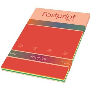 Kopieerpapier Fastprint A4 80gr 10kleuren x25vel 250vel