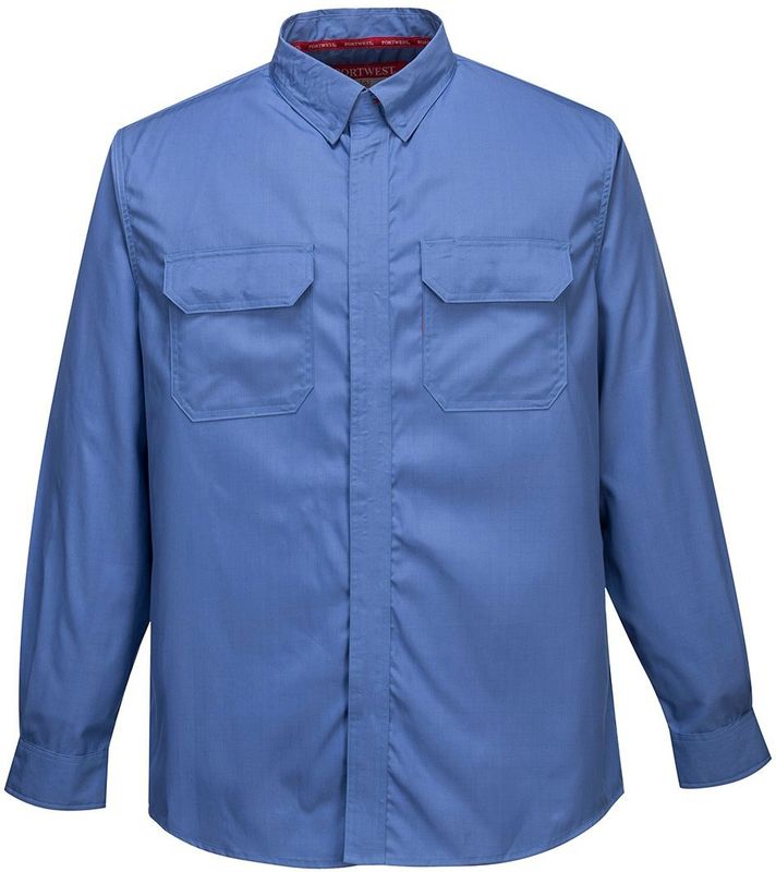 Bizflame - Plus-shirt - Blauw - Lange Mouwen - CE-CAT III