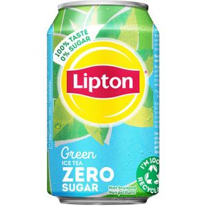 Frisdrank Lipton Ice Tea green zero blik 330ml [24x]