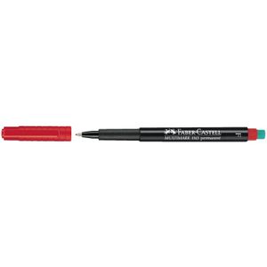 marker Faber Castell Multimark permanent F rood [10x]