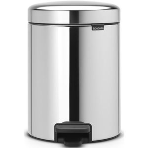 Brabantia NewIcon Prullenbak - 5 liter - Brilliant Steel