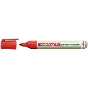 Viltstift edding 21 Ecoline rond rood 1.5-3mm [10x]