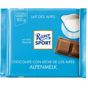 Chocolade Ritter Sport alpenmelk 100gr [12x]