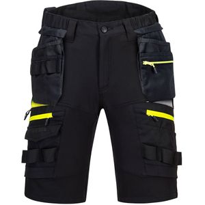 DX4 Korte werkbroek met Holsterzaken maat 32, Black