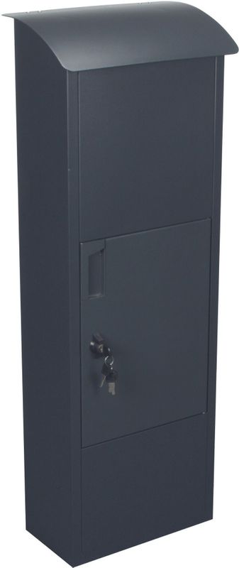Pakketbrievenbus Helsinki, geschikt als brievenbus en pakketbox, vrijstaand, met naamplaatje, incl. 2 sleutels, afmetingen (H x