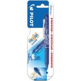 Pilot balpen FriXion Ball Clicker, schrijfbreedte: 0,7 mm, medium punt, op blister, blauw