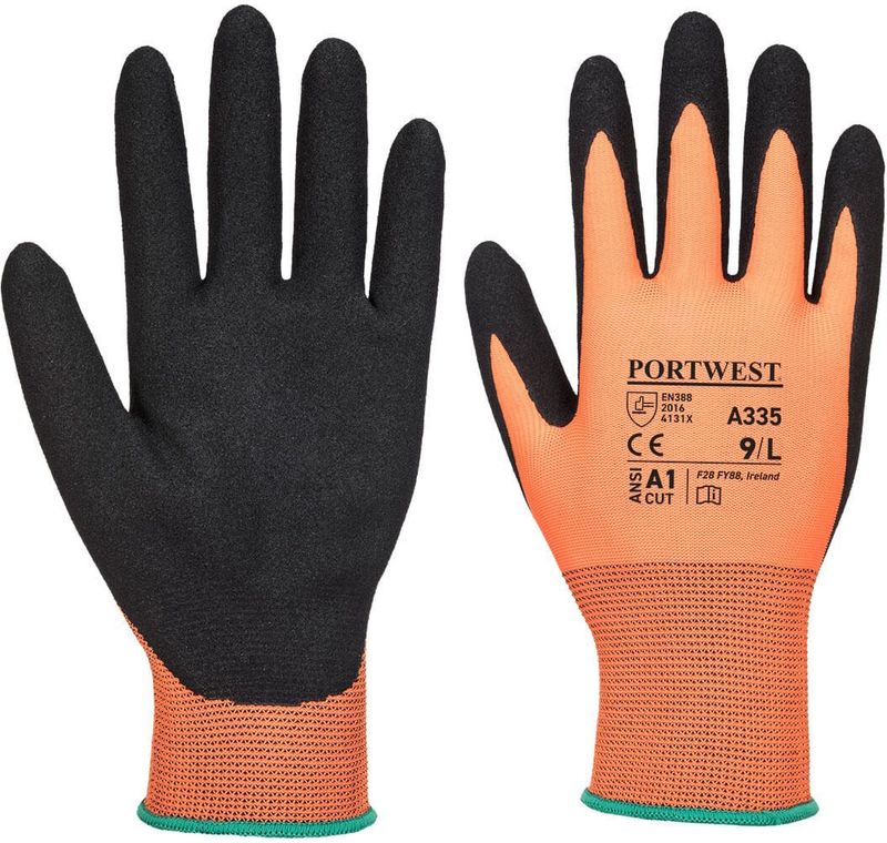 Dermi-grip NPR15 Nitril Korrelig maat Small, OrBk  [12x]