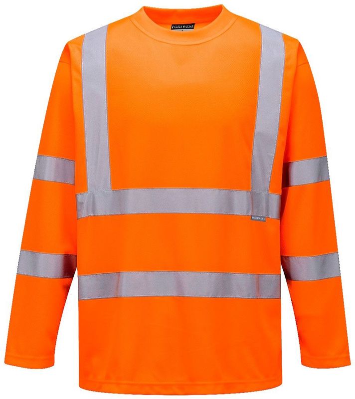 Portwest - S178ORRL - Shirt met Lange Mouwen - Oranje - Hoge Zichtbaarheid