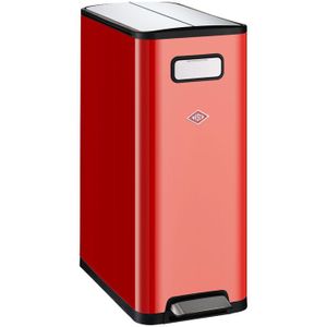 Wesco Big Double Master Prullenbak - 2x20 liter - rood