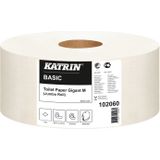 Katrin mini jumbo toiletpapier Basic natuurwit 1laags afm. 9,8x435m 6 rollen