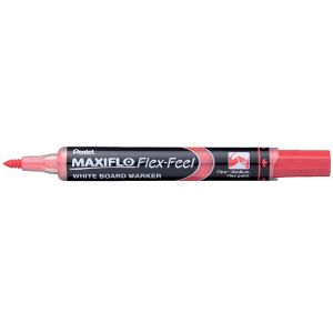 Viltstift Pentel MWL5SBF Maxiflo whiteboard rond 1.5-4.5mm rood [12x]