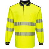 PW3 Hi-Vis Poloshirt Langemouw maat 4XL, Yellow/Black