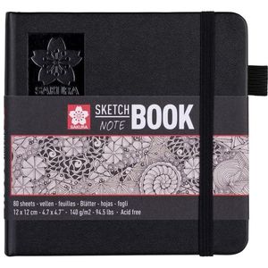 Schets-notitieboek Sakura 12x12cm 140gr 80vel wit [5x]