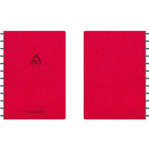 Schrift Adoc Business A4 ruit 5x5mm 144 pagina's 90gr rood