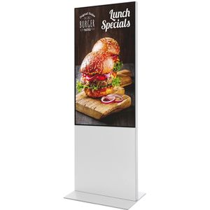 Digitale Smart Line Totem Met 55" Samsung Scherm Wit