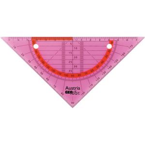 geodriehoek Aristo GEOflex 14cm flexibel Neon roze [10x]